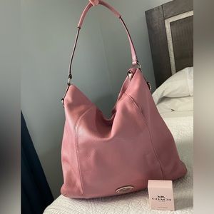 Coach Pink Leather Tote Bag (F34511)